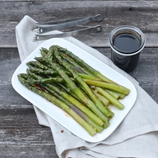 Asparagus with Soy Caramel