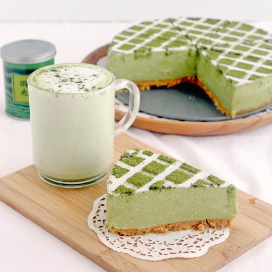 Matcha Tofu Cheesecake