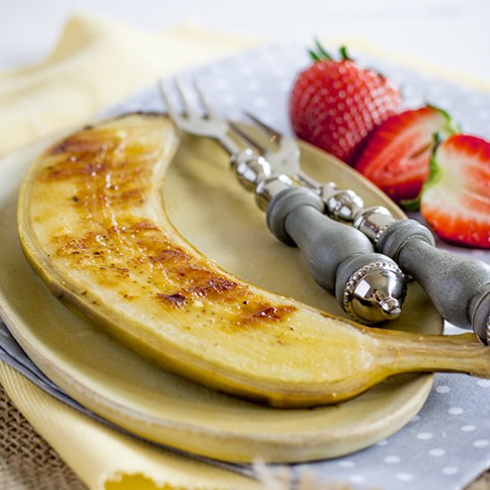 Grilled Banana with Ginger