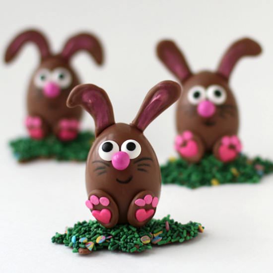 Chocolate Easter Egg Bunnies