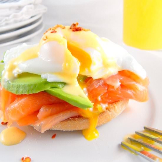 Eggs Royale with Avocado