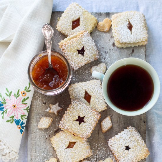 Shortbread Cookies With Jam