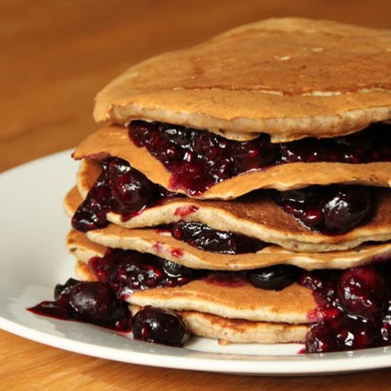 Cinnamon Oatmeal Pancakes