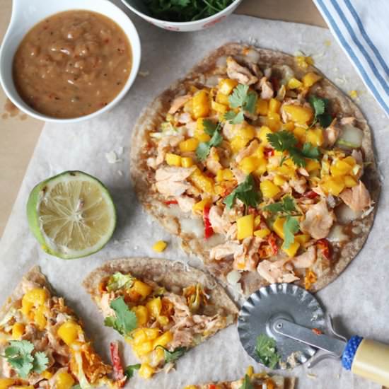 Sweet Chilli Salmon & Mango Pizza