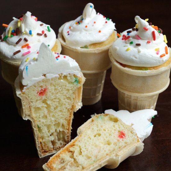 Ice Cream Cone Cupcakes