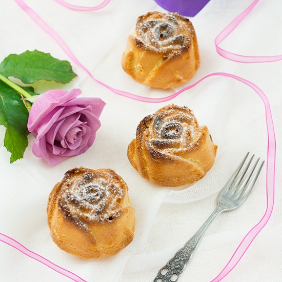 Rose Shaped Muffins