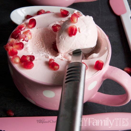 Pomegranate & Lime Ice Cream