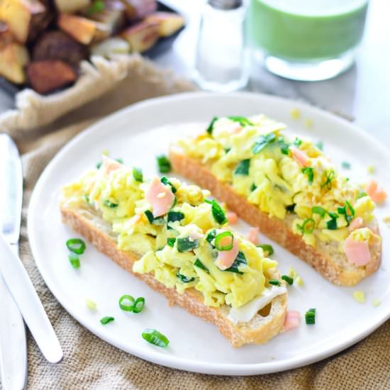 Scrambled Eggs on Toast