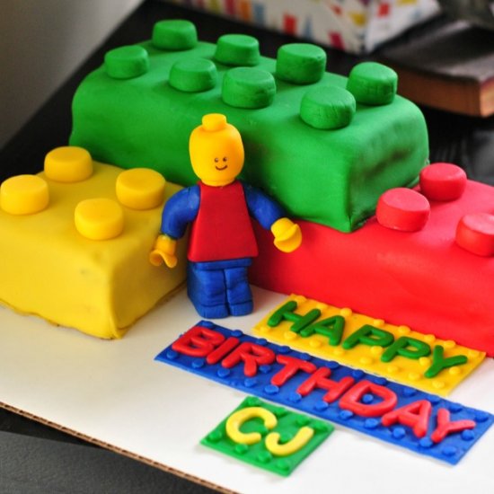 Large Brick Lego Cake