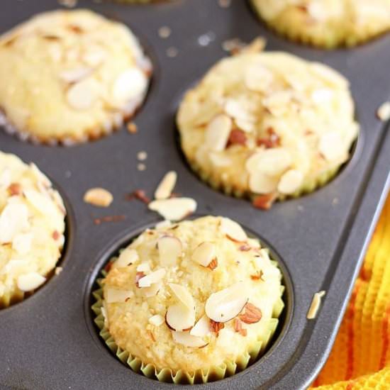 Lemon Almond Ricotta Muffins