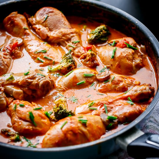 Creamy Tomato Chicken Drumsticks