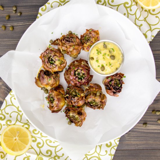 Fried Baby Artichokes with Aioli