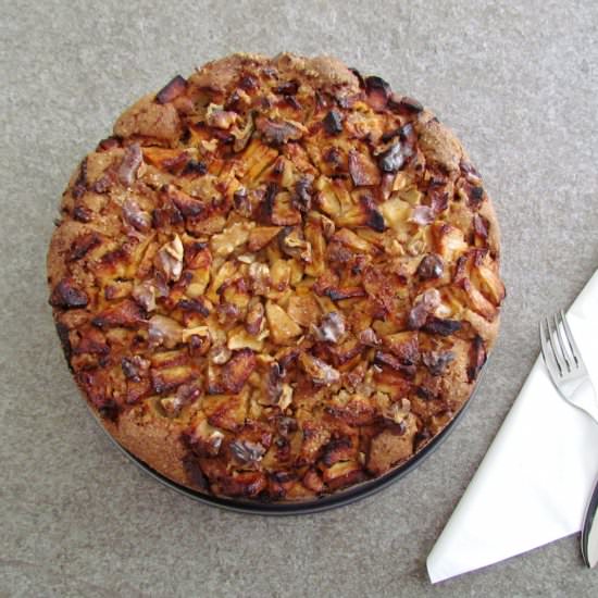 Passover apple walnut cake