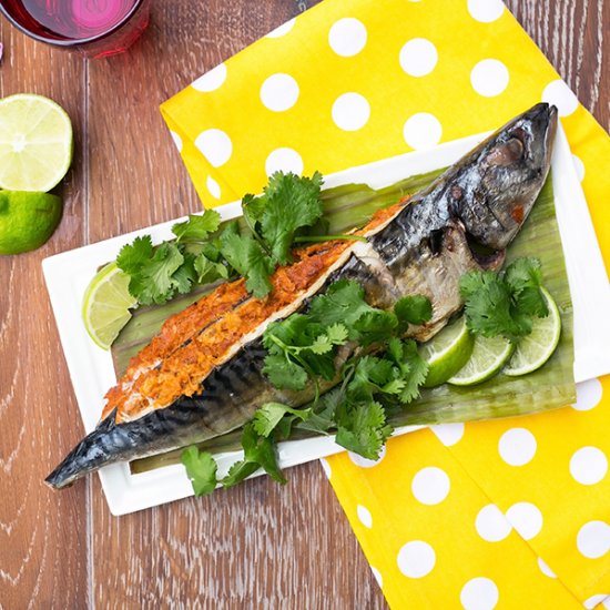 Stuffed Grilled Mackerel