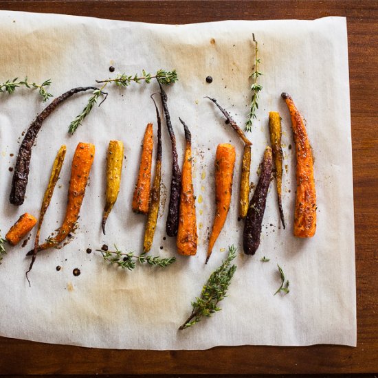 Roasted Heirloom Carrots