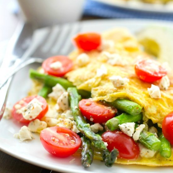 Greek Asparagus Omelets