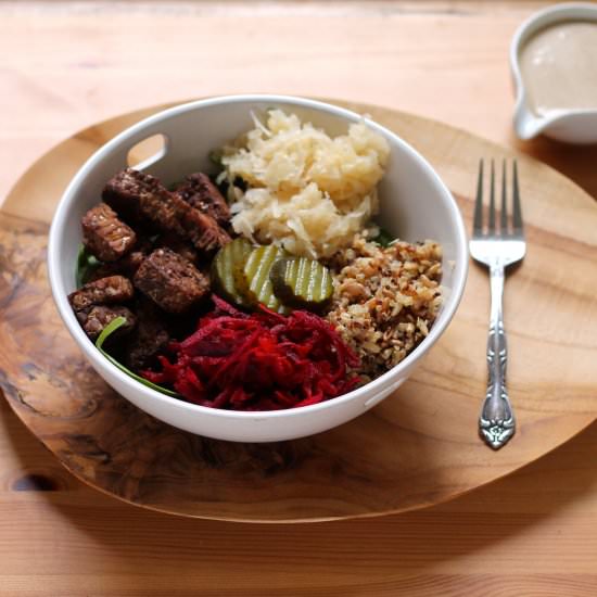 Tempeh Reuben Bowls