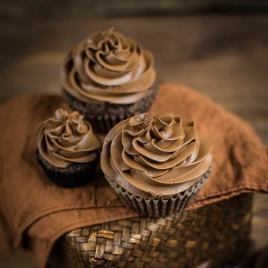 Hazelnut chocolate muffins