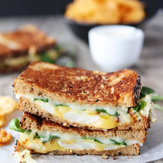 Roasted Cauliflower Grilled Cheese