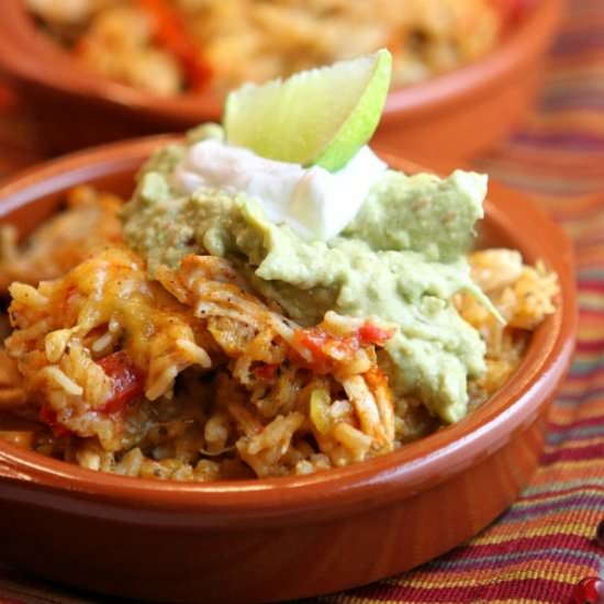 Tex Mex Chicken and Rice Casserole