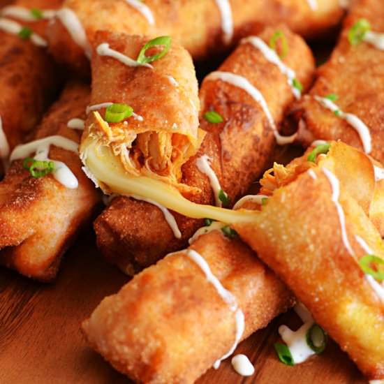 Buffalo Chicken Mozzarella Logs