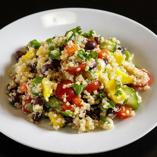 Black Bean and Mango Quinoa Salad