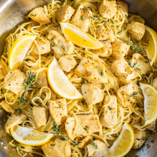 Honey Lemon Chicken w/ Angel Hair