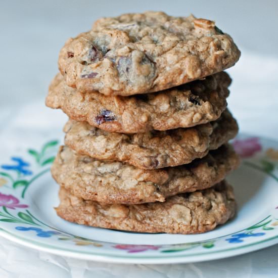 Cherry & Chocolate Oatmeal Cookies