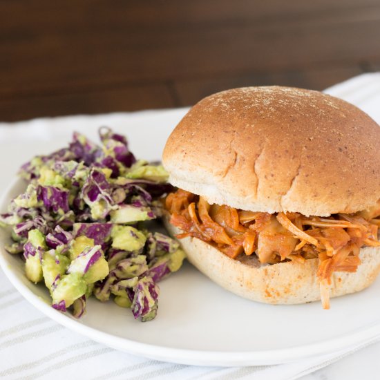 Vegan Jackfruit Barbeque Sandwiches