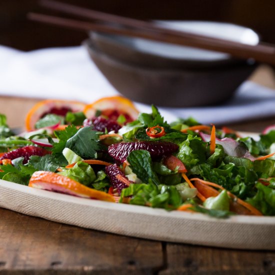 Thai Salad with Blood Oranges