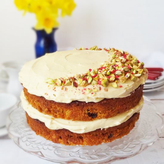 Carrot Cake With Vanilla Icing