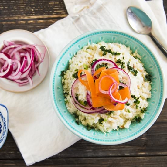 Cauliflower rice with Coconut Milk