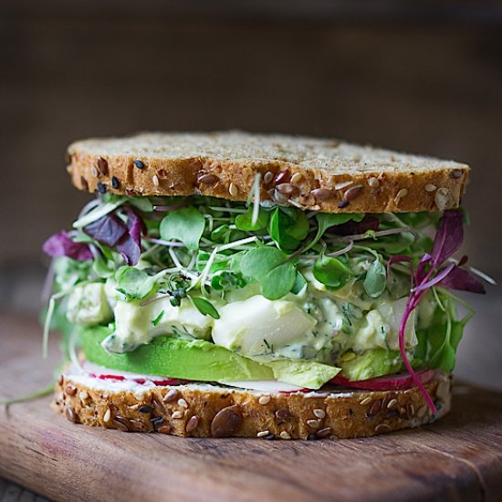 Green goddess egg salad