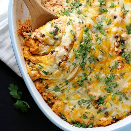 Cheesy Mexican Couscous Casserole