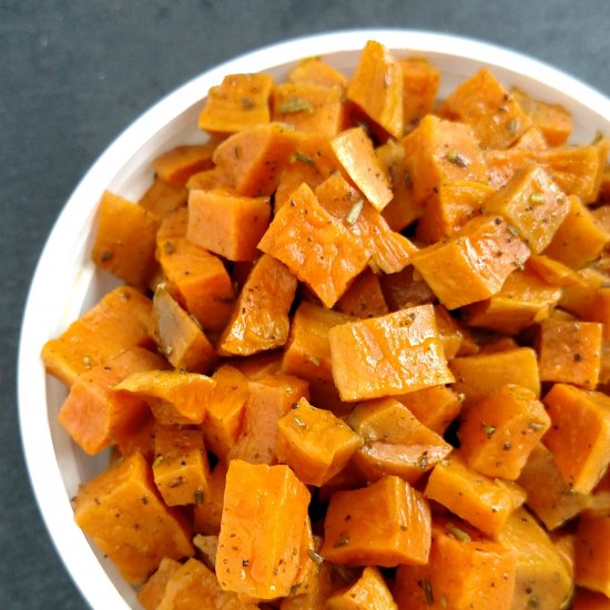 Rosemary Thyme Sweet Potatoes