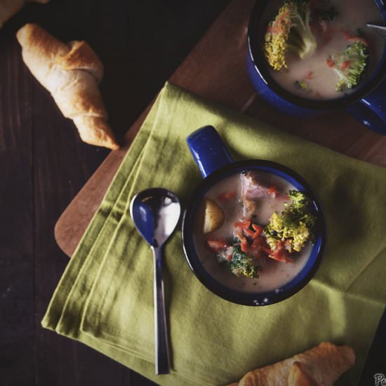 Slow-Cooker Ham Chowder