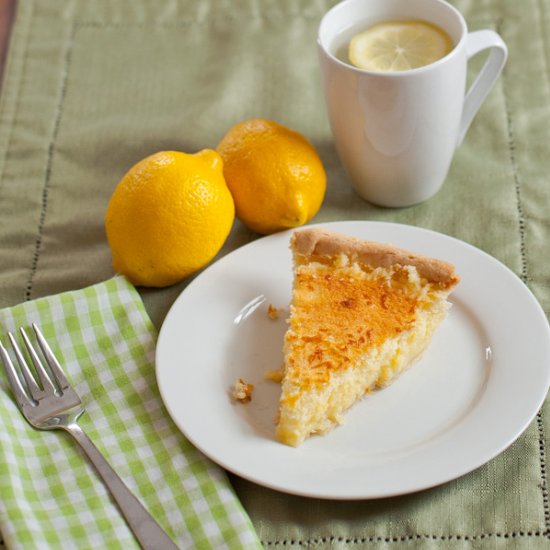 Lemon Sponge Pie