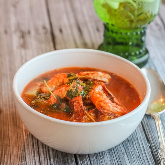 Mexican Spicy Shrimp & Potato Stew