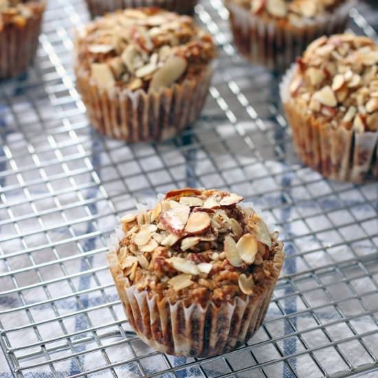 Maple Banana Oat and Nut Muffins