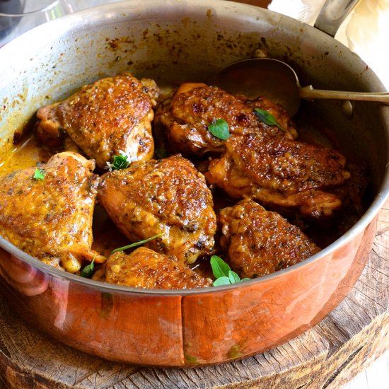 Creamed basil pesto chicken