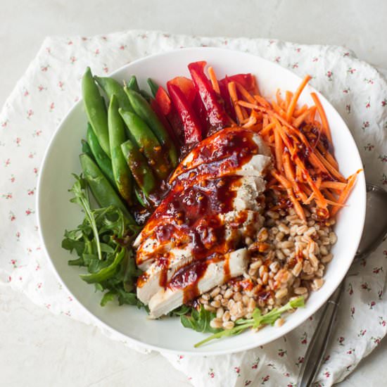 Spicy Korean Farro Bowl