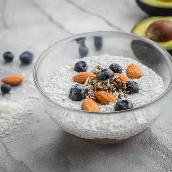 Overnight Almond Vanilla Chia Seed