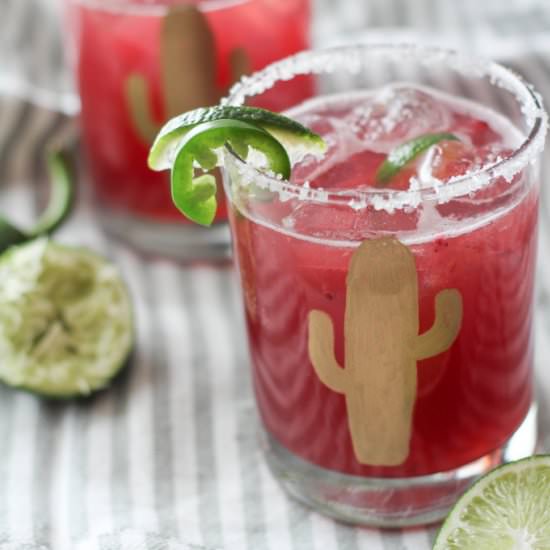 Blackberry Jalapeno Margaritas