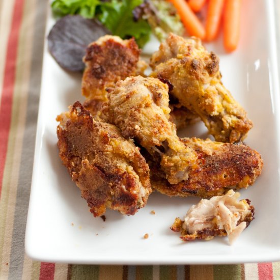 Mustard Baked Chicken Wings