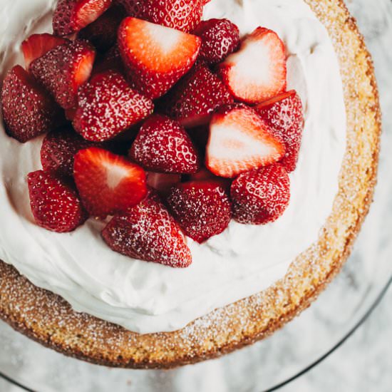 Strawberry Almond Cake