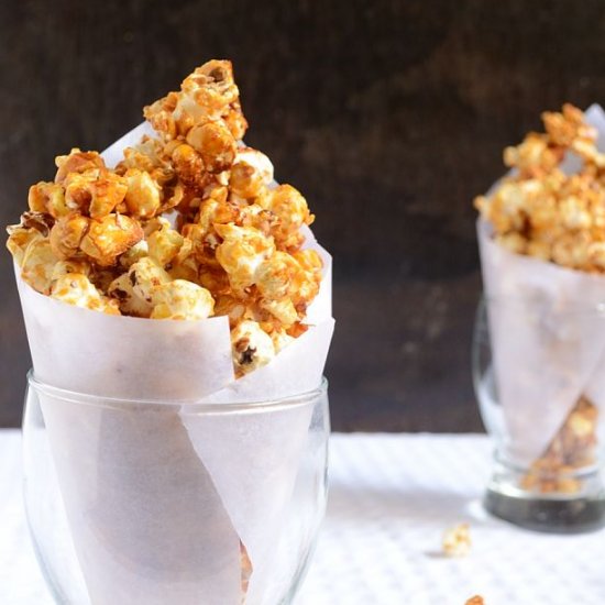 Baked Salted Caramel Popcorn