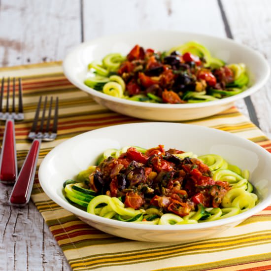 Mediterranean Zucchini Noodles