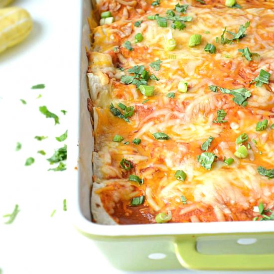 Chicken and Bean Enchiladas