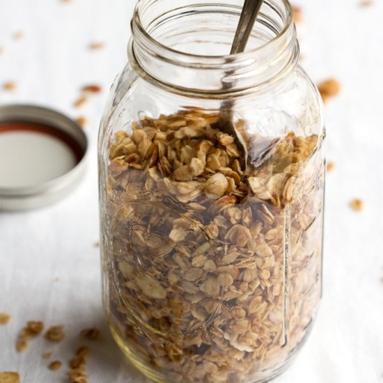 Honey Almond Coconut Oil Granola