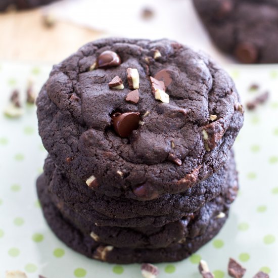 Double Chocolate Chip Mint Cookies